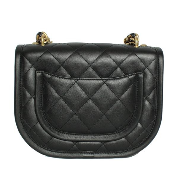 CHANEL シャネル バッグ メッセンジャーバッグ カーフレザー ブラック シルバー金具 AS4850【未使用】【D3780】の画像