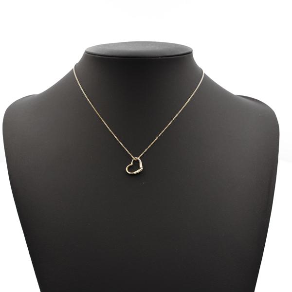 ティファニー TIFFANY&CO. オープンハートネックレス K18 チェーン長さ