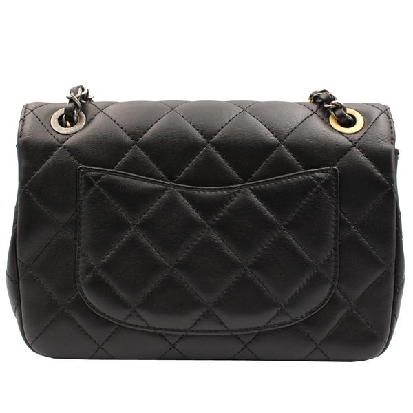 CHANEL シャネル ショルダーバッグ マトラッセシングルフラップチェーンショルダー ラムスキン マトラッセ ブラック ゴールド/シルバー金具 AS2979の画像