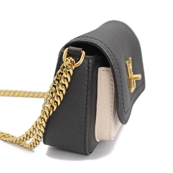 LOUIS VUITTON ルイヴィトン 財布 ロックミー・テンダー グレインカーフレザー ノワール×ホワイト ゴールド金具 M81560【D4733】の画像