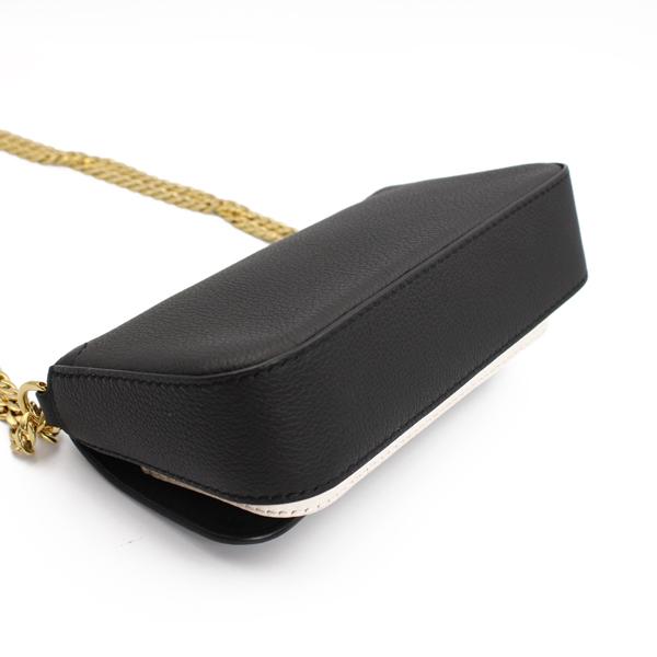 LOUIS VUITTON ルイヴィトン 財布 ロックミー・テンダー グレインカーフレザー ノワール×ホワイト ゴールド金具 M81560【D4733】の画像