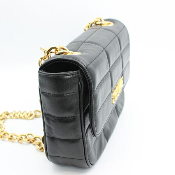 CELINE セリーヌ バッグ モノクローム チェーンショルダー カーフ ブラック ゴールド金具 111273EPZ.38NO【D6138】_1