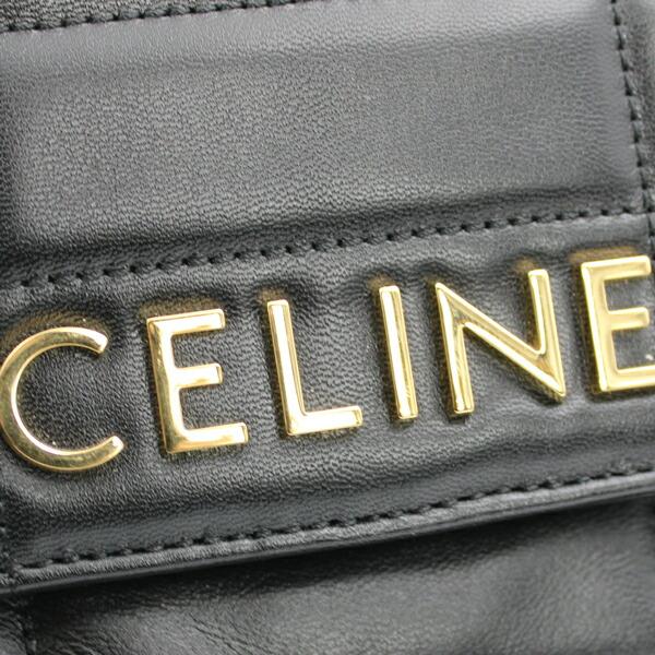 CELINE セリーヌ バッグ モノクローム チェーンショルダー カーフ ブラック ゴールド金具 111273EPZ.38NO【D6138】_5