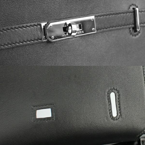 HERMES エルメス バッグ ジプシエール28 スイフト ジプシエール ブラック シルバー金具 □O刻印(2011年製造)【D6723】の画像