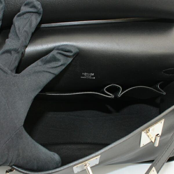 HERMES エルメス バッグ ジプシエール28 スイフト ジプシエール ブラック シルバー金具 □O刻印(2011年製造)【D6723】の画像