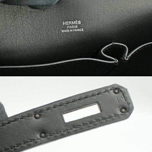 HERMES エルメス バッグ ジプシエール28 スイフト ジプシエール ブラック シルバー金具 □O刻印(2011年製造)【D6723】の画像