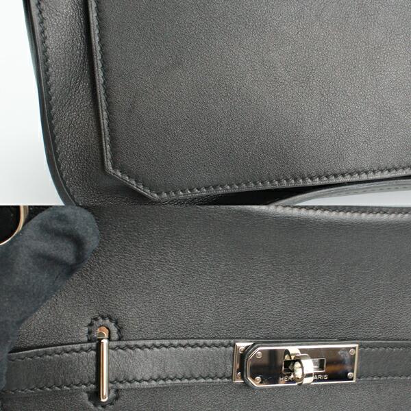 HERMES エルメス バッグ ジプシエール28 スイフト ジプシエール ブラック シルバー金具 □O刻印(2011年製造)【D6723】の画像