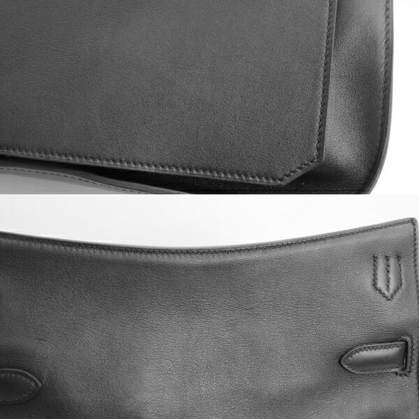 HERMES エルメス バッグ ジプシエール28 スイフト ジプシエール ブラック シルバー金具 □O刻印(2011年製造)【D6723】の画像