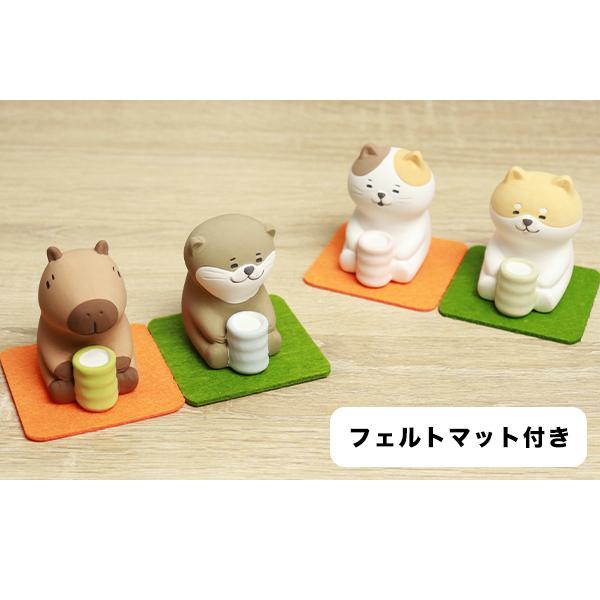 アロマポット 陶器 マスコット 素焼き かわいい 動物 芳香器 (210-11