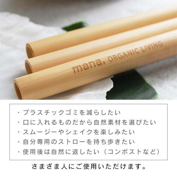 竹ストロー 5本セット 約20cm〜21cm ケース付き 洗浄ブラシ付き