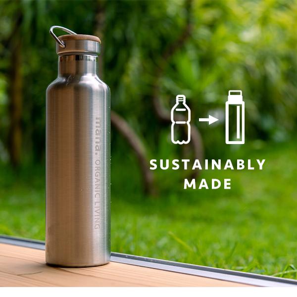 新品未使用 ステンレスボトル ステンレスボトル 750ml 持ち手付き 水筒 (210-39) 真空二重構造 保冷