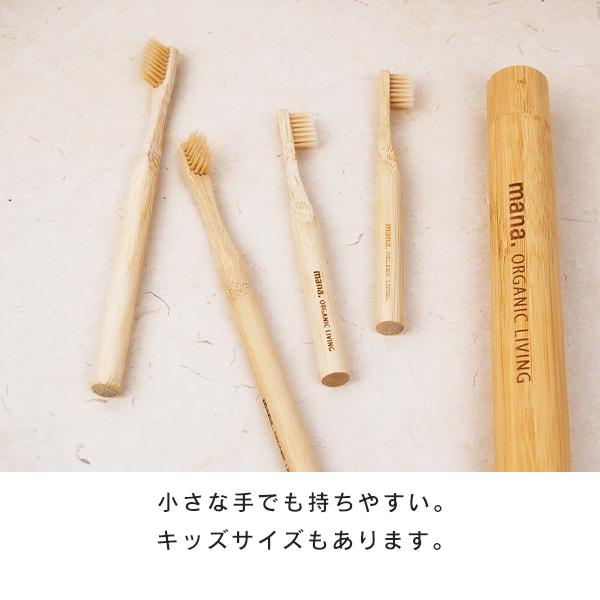 竹歯ブラシ 超極細毛 かたさ ふつう (210-32) ナイロン 大人サイズ