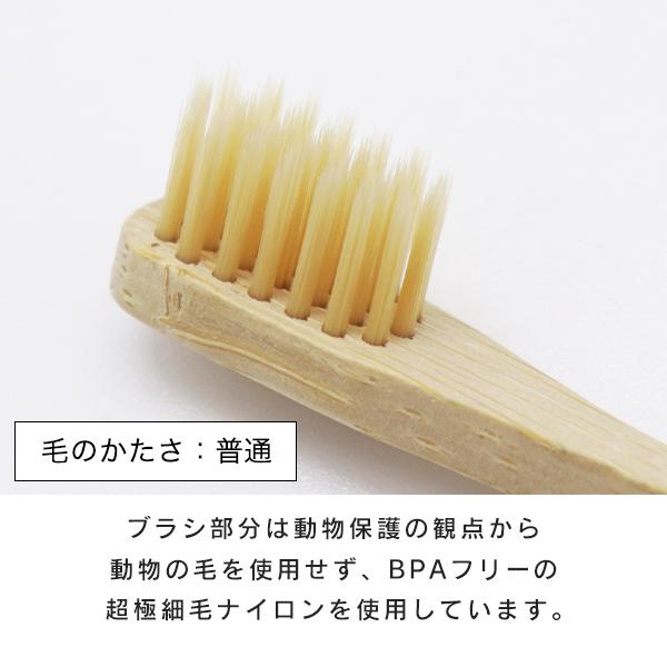 竹歯ブラシ 子供用 超極細毛 かたさ ふつう (210-33) オーガニック