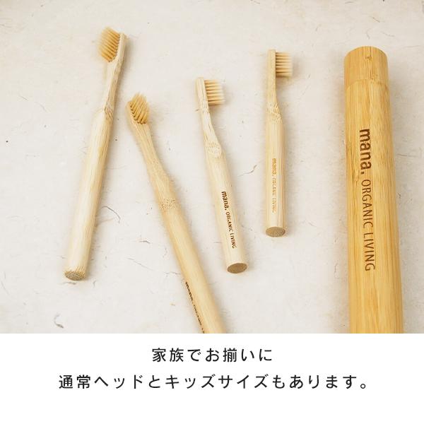 歯ブラシ 竹 小さめヘッド コンパクト (210-47) 超極細毛 かたさ