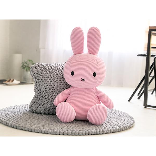 ミッフィー マスコット コーデュロイ ピンク Miffy（ミッフィー） ミッフィーコーデュロイ ぬいぐるみ 70cm BIG