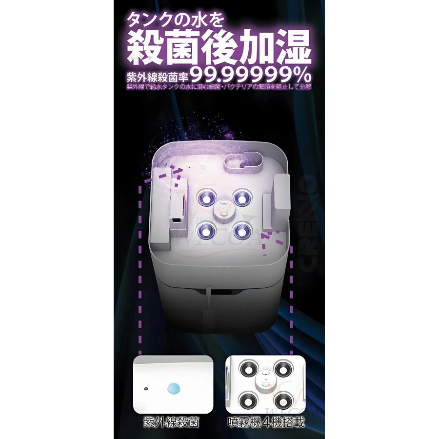 加湿器 大型 業務用 家庭用 大容量30L UV除菌＆業務用 湿度設定 超音波