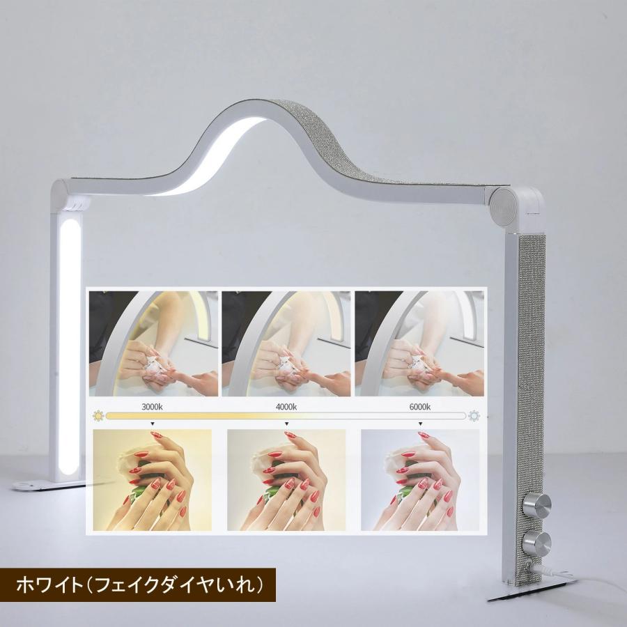 【1年保証】ネイルライト ledのみ uvなし ライト LED led 折りたたみ スタンドライト ネイリスト専用 作業 フェイクダイヤ入れ デスクライト LEDの画像