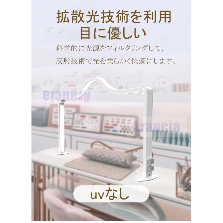【1年保証】ネイルライト ledのみ uvなし ライト LED led 折りたたみ スタンドライト ネイリスト専用 作業 フェイクダイヤ入れ デスクライト LEDの画像