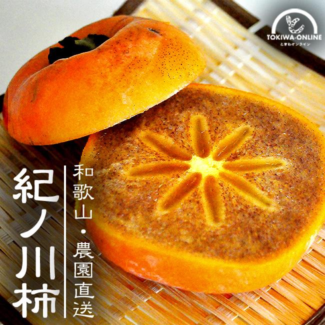 和歌山産　紀の川柿　家庭用 柿 和歌山 紀ノ川柿 11〜15玉入 約4kg 送料無料 無農薬 果物 くだもの