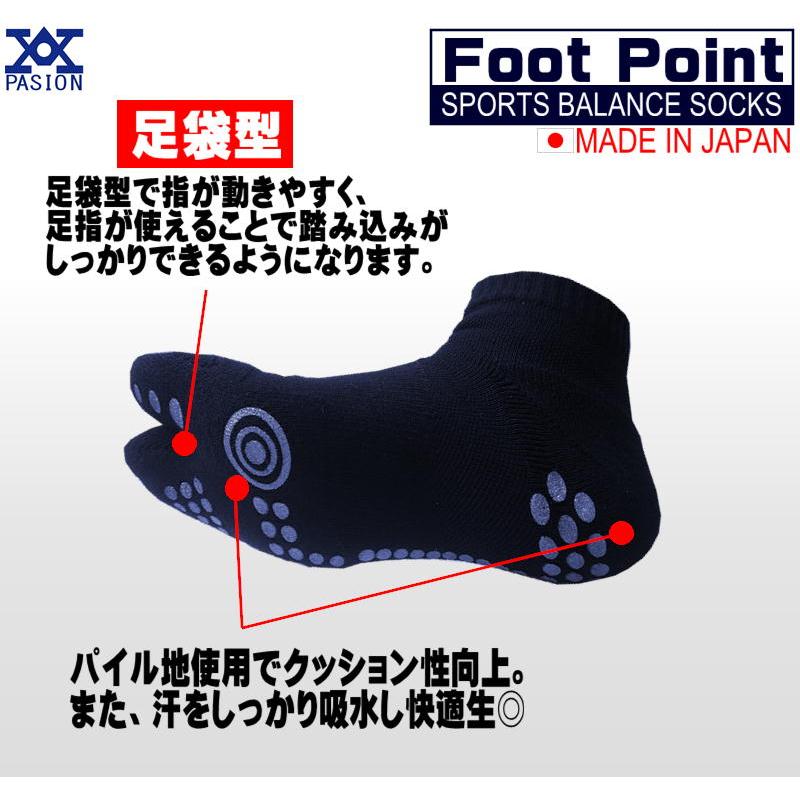 フットポイントソックス　紺　FootPoint Sox｜tokiwasports-pasion｜04