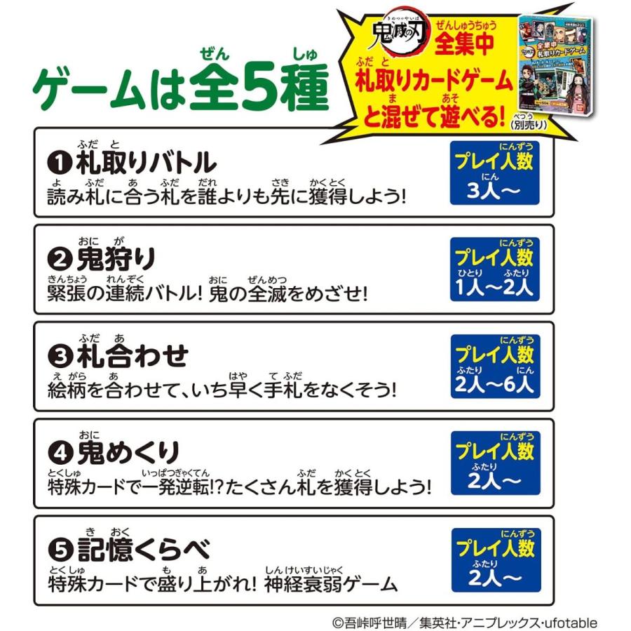 鬼滅の刃 全集中 札取りカードゲーム 〜無限列車編〜|tokiwaya|05