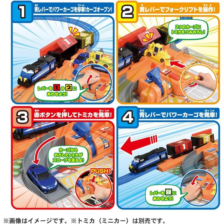 プラレール トミカを運ぼう!サクサクつみおろしターミナル : おもちゃ