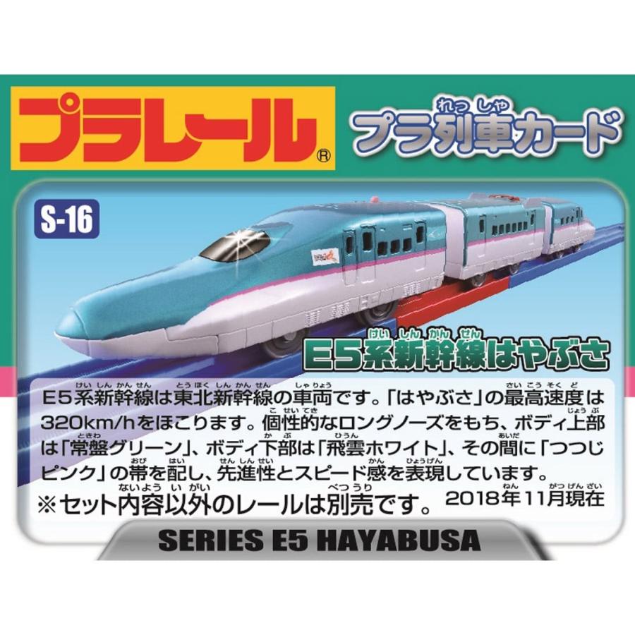 プラレール S 16 レールで速度チェンジ E5系新幹線はやぶさ おもちゃのトキワ屋 通販 Yahoo ショッピング