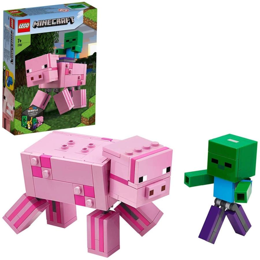 レゴ Lego マインクラフト マインクラフト ビッグフィグ ブタとベビーゾンビ 6142 おもちゃのトキワ屋 通販 Yahoo ショッピング