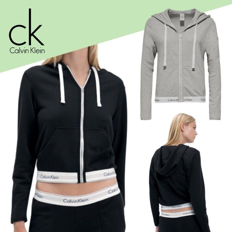 カルバンクライン パーカー レディース ブランド 000QS5667E フード CK グレー 灰色 ブラック 黒 定番 Zip Up Hoodie  フルジップ CalvinKlein :000QS5667E:時善 - 通販 - Yahoo!ショッピング