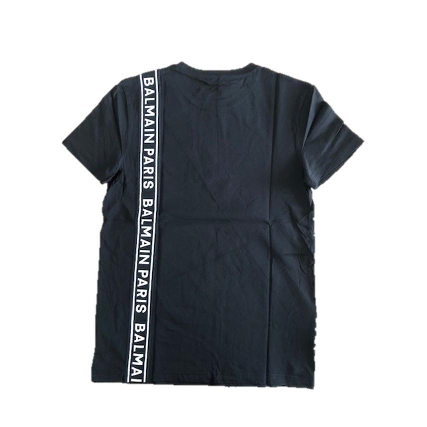 大特価 セール SALE バルマン 12787 BALMAIN PARIS メンズ ブランド 黒 Tシャツ｜tokizen｜02