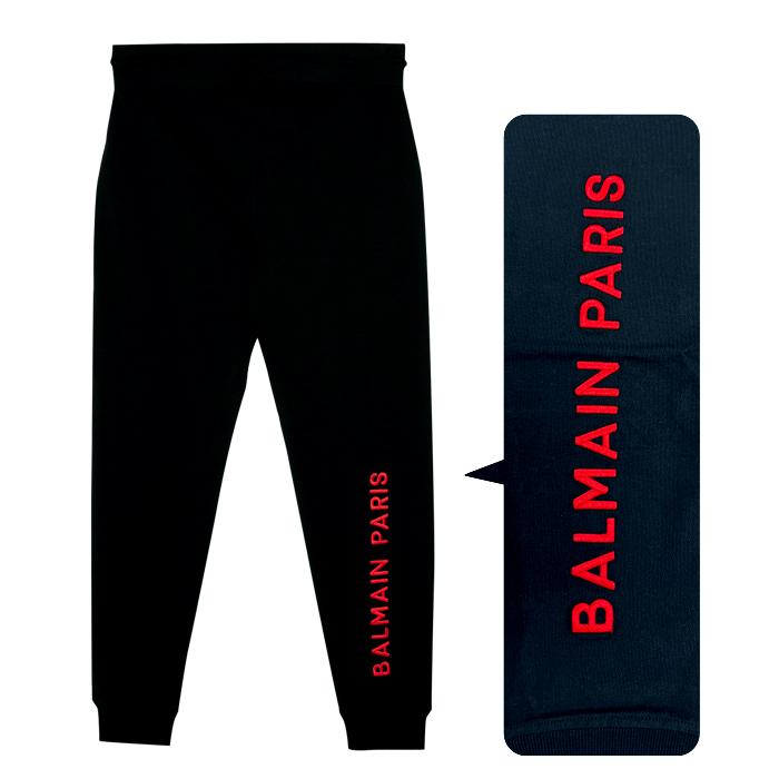 バルマン スウェット ジョガーパンツ ズボン メンズ 黒 ブラック ロゴ