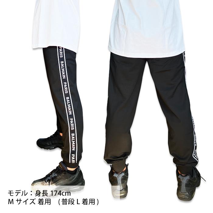 バルマン メンズ ジャージ ブランド スウェット BALMAIN ブラック 黒