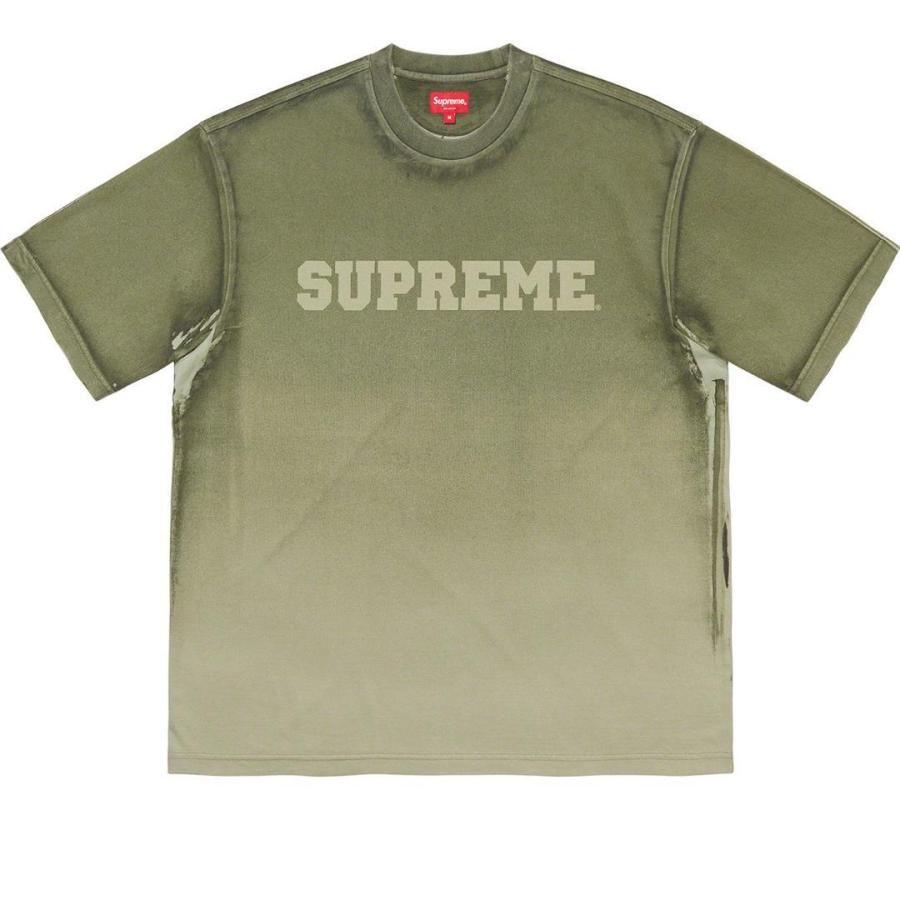 シュプリーム メンズ Tシャツ 半袖 数量限定 Supreme グラデーション ロゴ M カーキ ブランド 21AW(21FW) Week 1  Gradient S/S Top オリーブ 緑 :sup-fw21kn44-ss-olive-m:時善 - 通販 - Yahoo!ショッピング