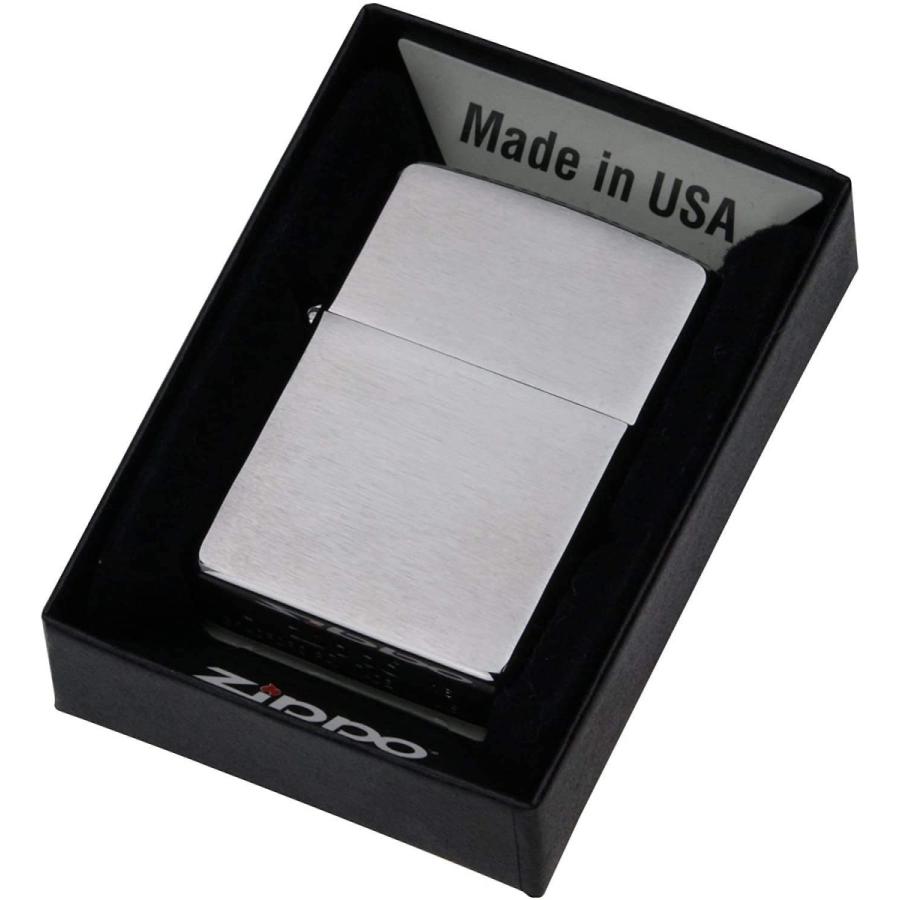ZIPPO ジッポー【200】定番 クロームサテーナ ライター オイルライター シルバー 銀 シンプル ブラッシュ加工 スタンダード|tokizen|04