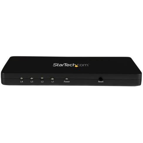 StarTech(スターテック) ST124HD4K(ブラック) 4出力対応 4K HDMI 分配器スプリッター アルミ筐体