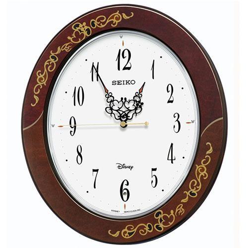 SEIKO（セイコー） FS510B 茶唐草柄 大人ディズニー Kiss & Heart 電波