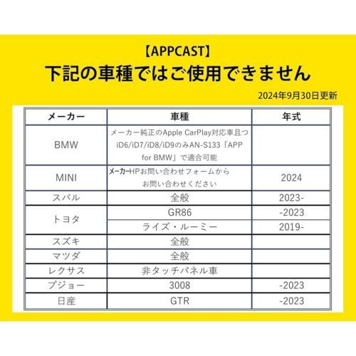 KEIYO(ケイヨー) AN-S109 APPCAST CarPlay Ai Box 車でYouTubeや