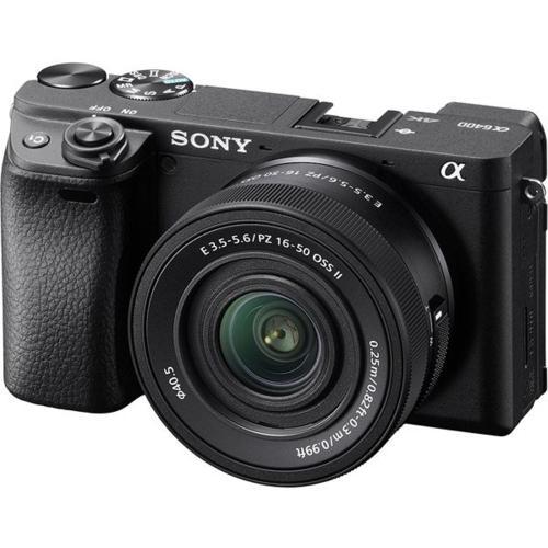 【美品】SONY α6400ミラーレスカメラE16-50mm パワーズームキット ソニー(SONY) α6400 ILCE-6400KB ブラック パワーズームレンズキット