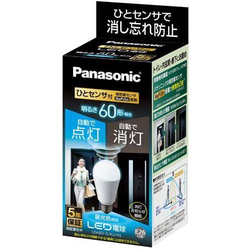 パナソニック(Panasonic) LED電球 ひとセンサタイプ(昼光色) E26口金 60W形相当 810lm LDA8DGKUNS｜tokka