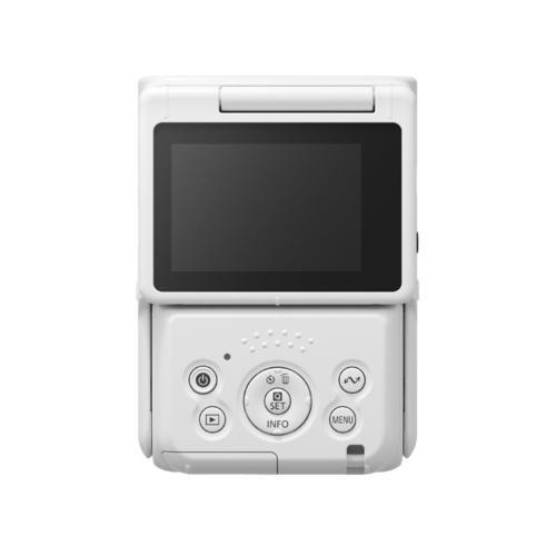 長期5年保証付】CANON(キヤノン) PowerShot V10 WH ホワイト ポケット
