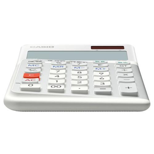 CASIO(カシオ) JE-12D-WE-N ホワイト 人間工学電卓 右手使用向け 12桁