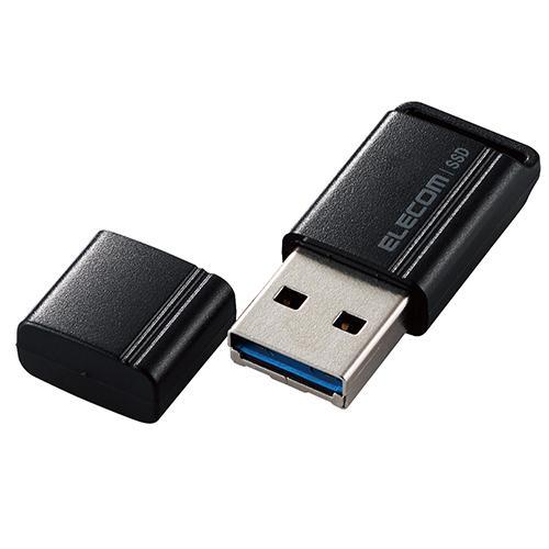 エレコム(ELECOM) ESD-EXS0500GBK ブラック 外付けSSD 500GB 超小型