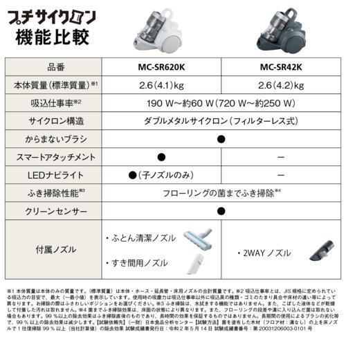 パナソニック(Panasonic) MC-SR42K サイクロン式 キャニスター パナソニック(Panasonic) MC-SR42K サイクロン式 キャニスター