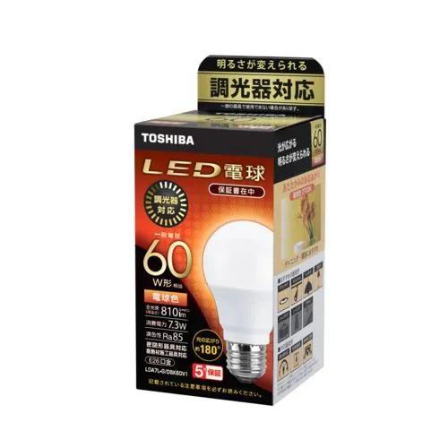 東芝(TOSHIBA) LDA7L-G/DSK60V1 電球色 E26口金 60W形相当 810lm