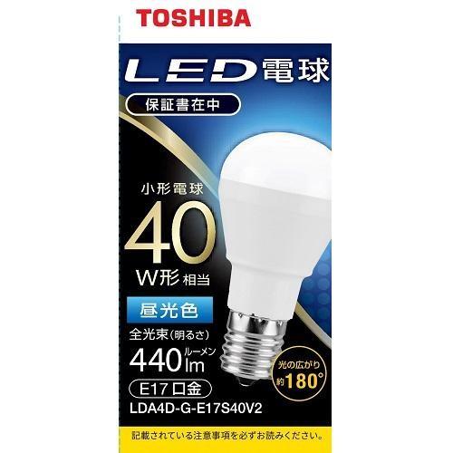 TOSHIBA 東芝(TOSHIBA) LDA4D-G-E17S40V2 小形電球形(昼光色 TOSHIBA 東芝(TOSHIBA) LDA4D-G-E17S40V2 小形電球形(昼光色