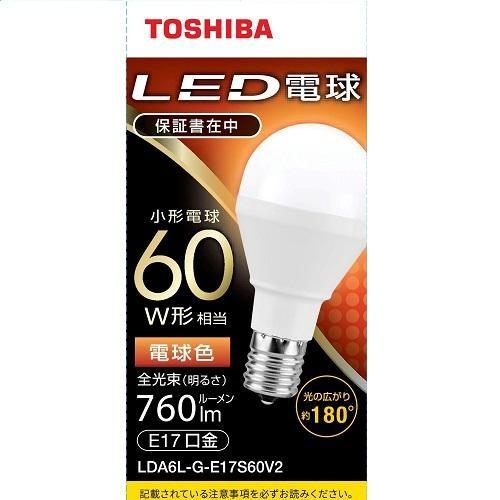 TOSHIBA 東芝(TOSHIBA) LDA6L-G-E17S60V2 小形電球形(電球色 TOSHIBA 東芝(TOSHIBA) LDA6L-G-E17S60V2 小形電球形(電球色