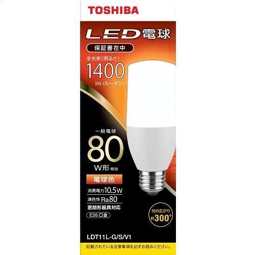 TOSHIBA 東芝(TOSHIBA) LDT11LGSV1(電球色) LED電球 E26口金 80W TOSHIBA 東芝(TOSHIBA) LDT11LGSV1(電球色) LED電球 E26口金 80W