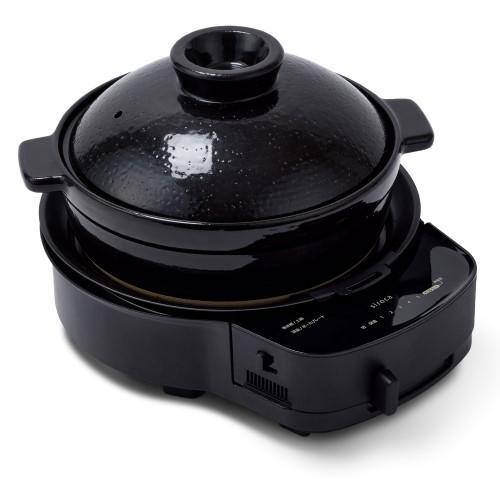 siroca グリル鍋 SQ-D151D(K) ブラック(土鍋付き)