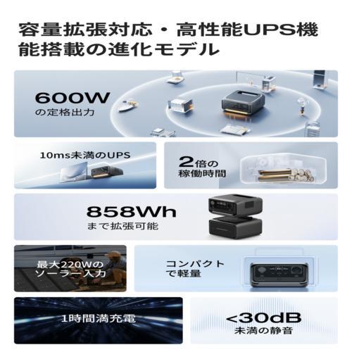 エコフロー(EcoFlow) EcoFlow RIVER 3 Max Plus 870 容量858Wh