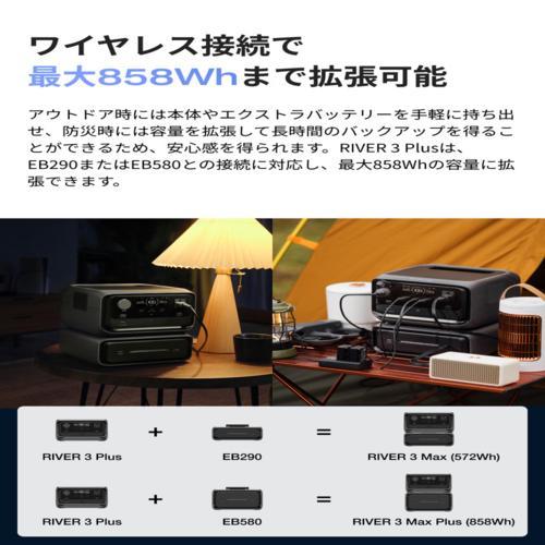 エコフロー(EcoFlow) EcoFlow RIVER 3 Max Plus 870 容量858Wh